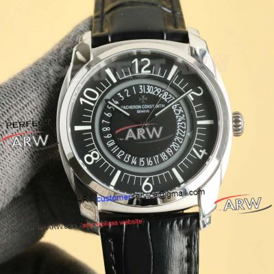 Replica GR Factory Vacheron Constantin Quai De L'ile Date Black Dial Steel Case 4500S Watch